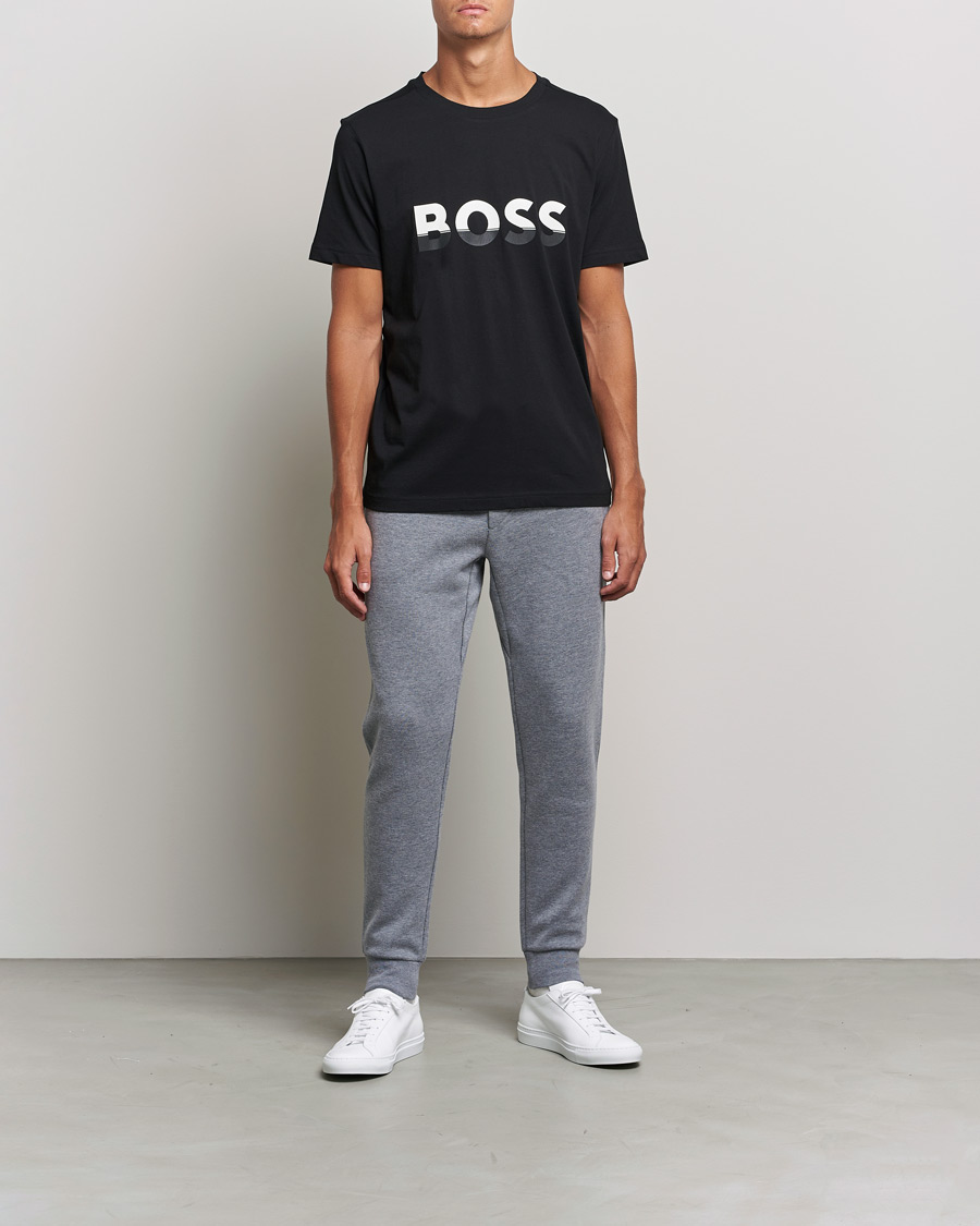Herren | T-Shirts | BOSS GREEN | Logo Crew Neck T-Shirt Black