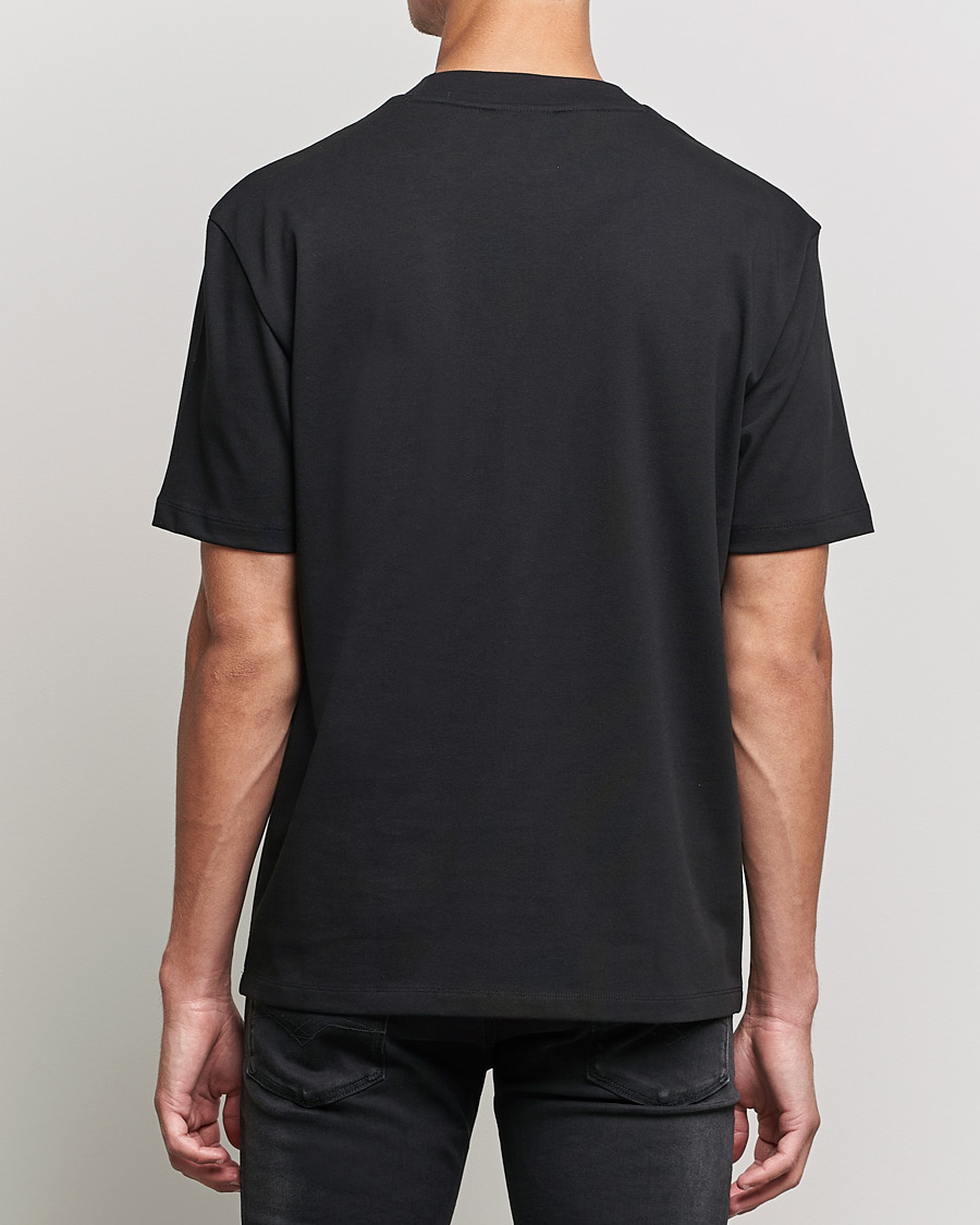 Herren | T-Shirts | HUGO | Dosmos Logo Crew Neck T-Shirt Black