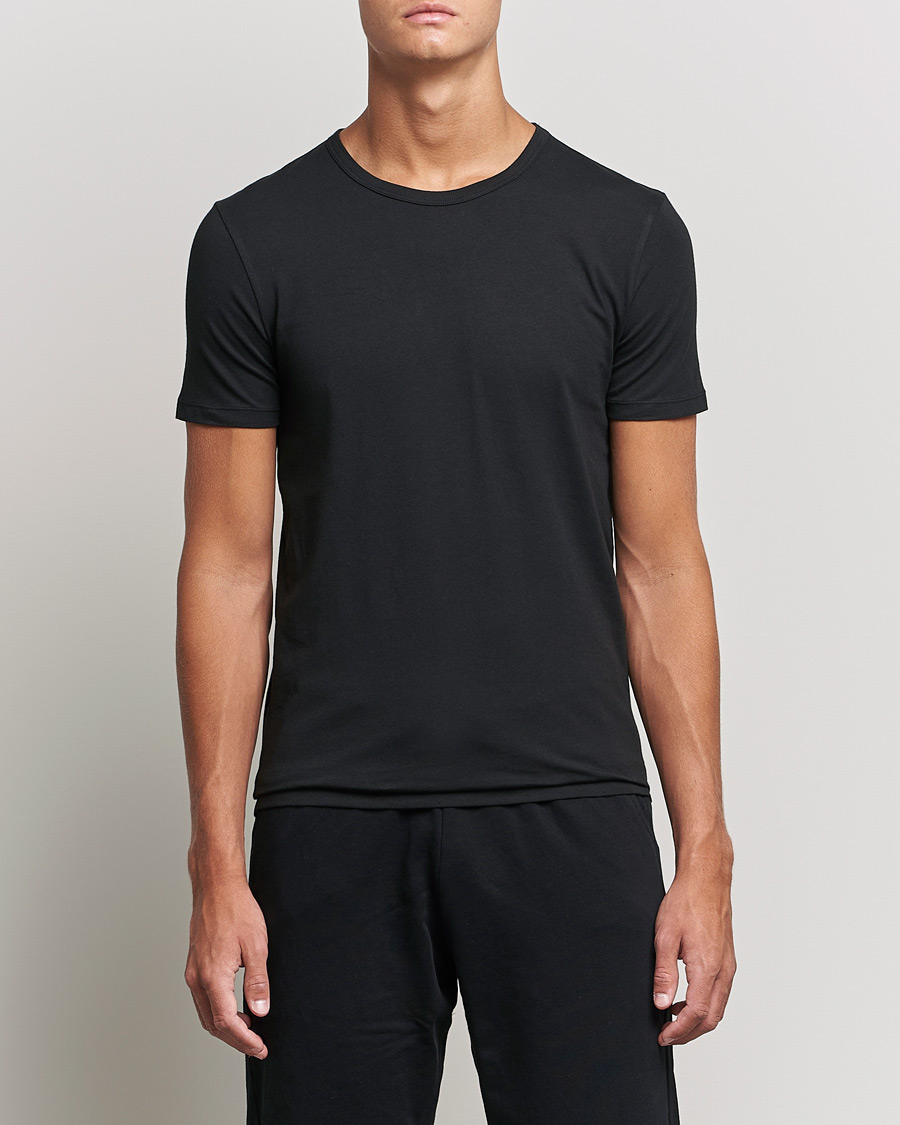 Herren | Kleidung | BOSS BLACK | 2-Pack Crew Neck Slim Fit T-Shirt Black