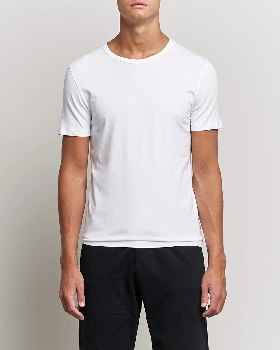 Herren | BOSS BLACK | BOSS BLACK | 2-Pack Crew Neck Slim Fit T-Shirt White