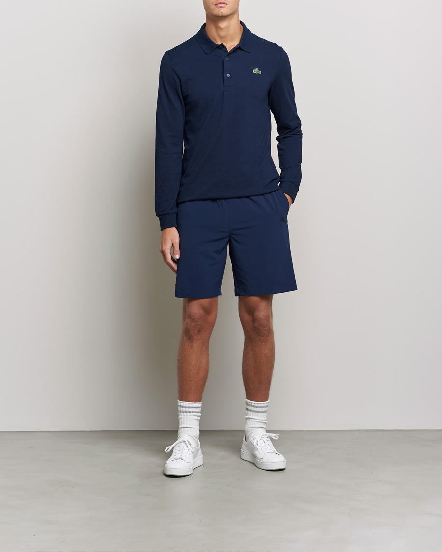 Herren | Pullover | Lacoste Sport | Performance Long Sleeve Polo Navy Blue