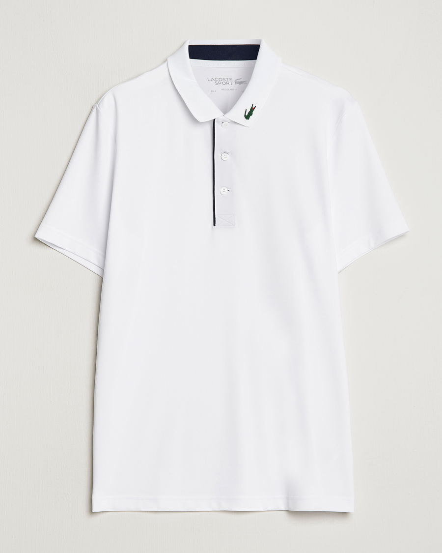 Herren | Poloshirts | Lacoste Sport | Jersey Golf Polo White/Navy