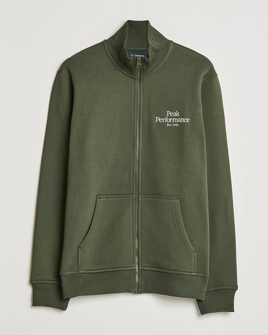 Herren | Pullover | Peak Performance | Original Zip Forest Night