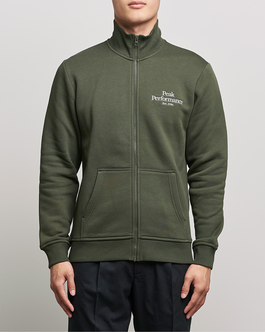 Herren | Pullover | Peak Performance | Original Zip Forest Night
