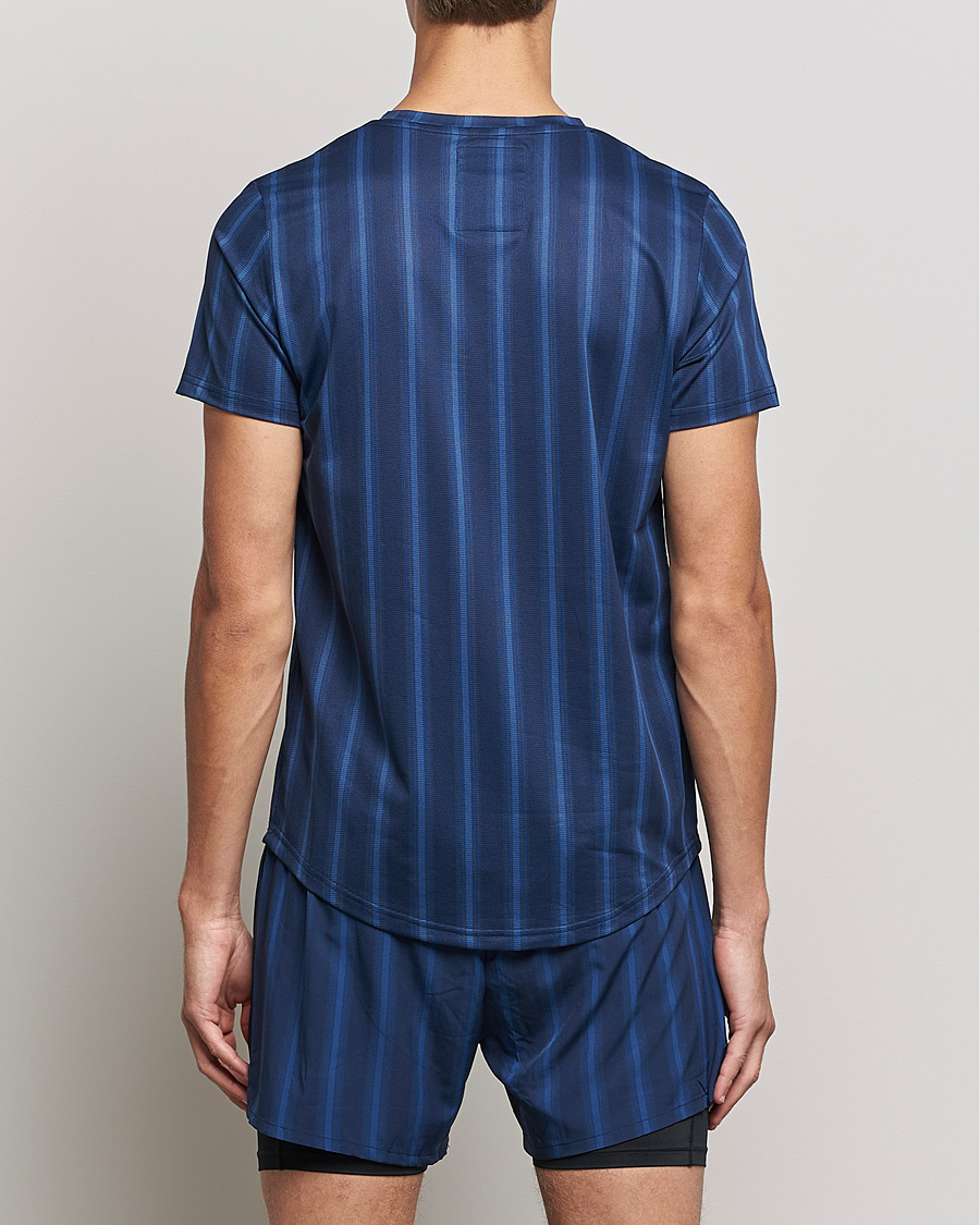 Herren | T-Shirts | NN07 | Combat Short Sleeve T-Shirt Navy Stripe
