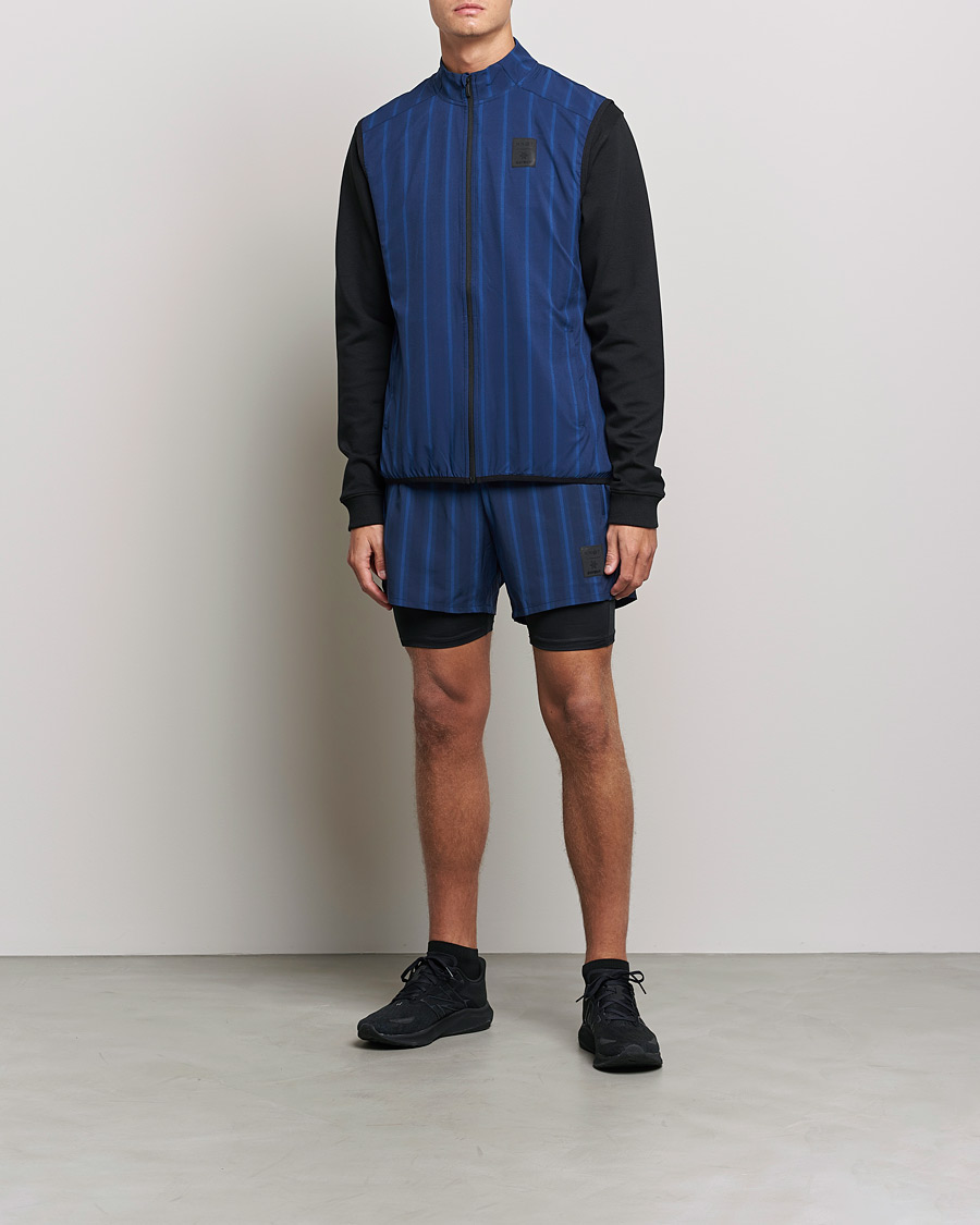 Herren | Pullover | NN07 | Pace Full Zip Vest Navy Stripe