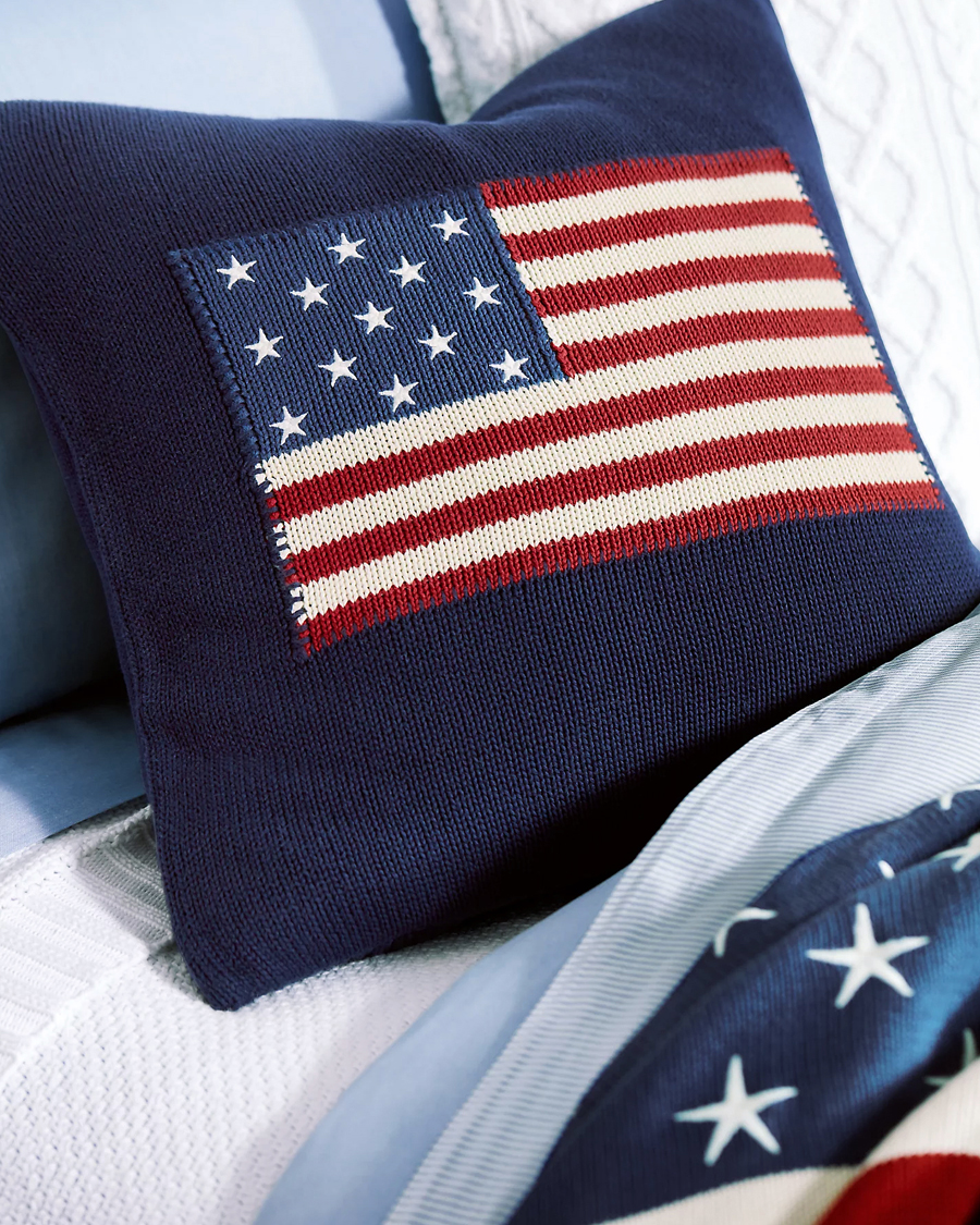 Herren | Ralph Lauren Home RL Flag 50x50 cm Throw Pillow Navy | Ralph Lauren Home | RL Flag 50x50 cm Throw Pillow Navy