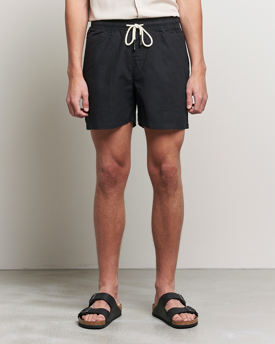 Herren | Shorts | OAS | Linen Shorts Black