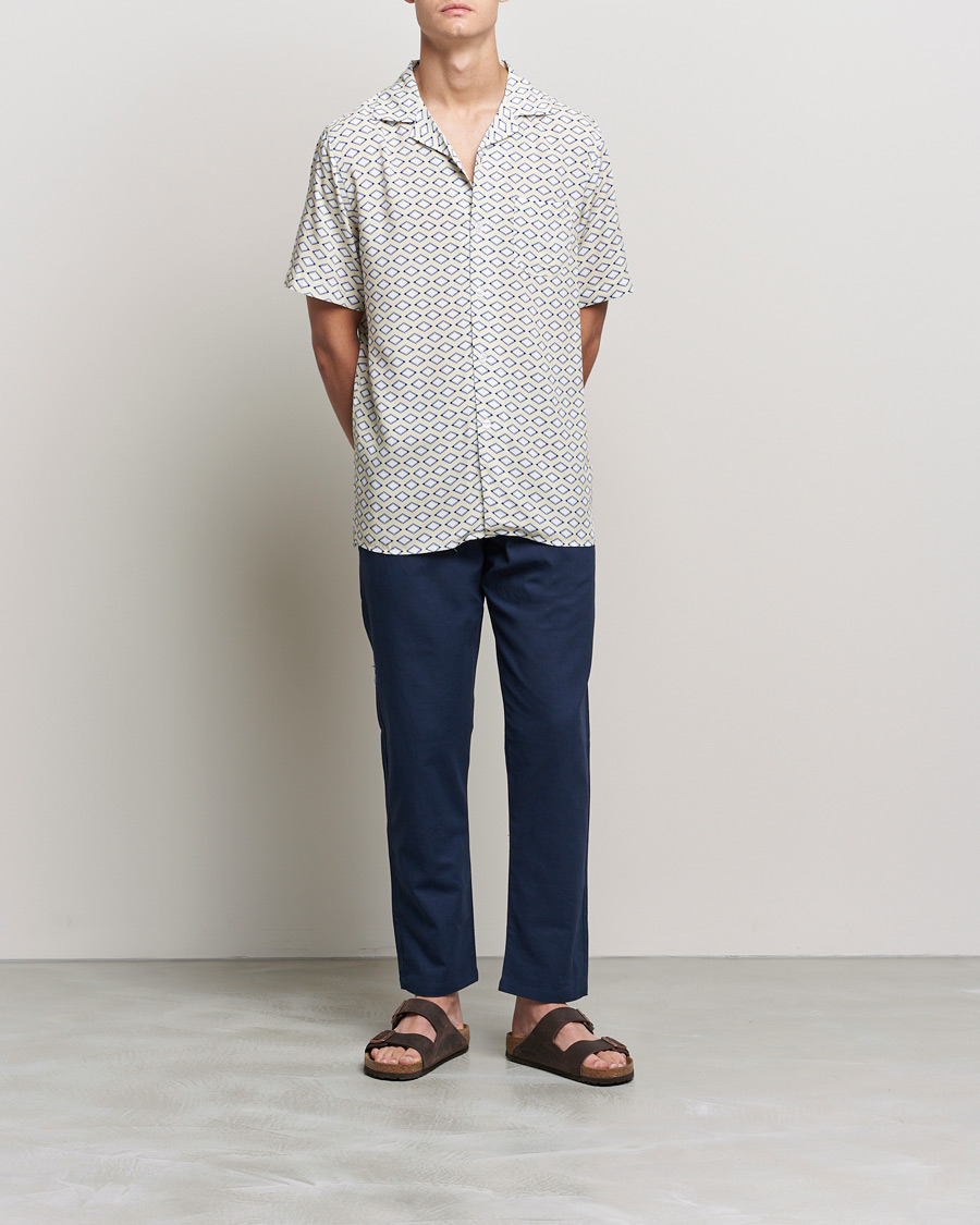 Herren | Hosen | OAS | Linen Long Pants Navy