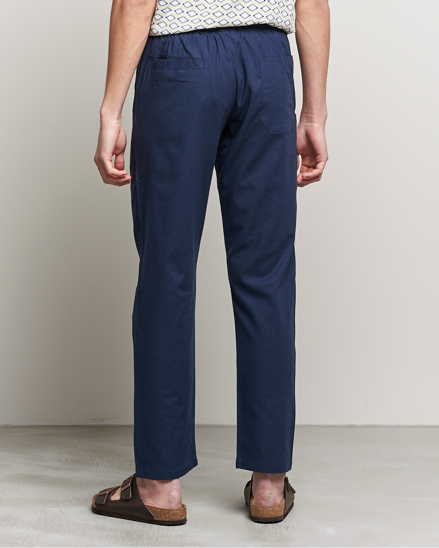 Herren | Hosen | OAS | Linen Long Pants Navy