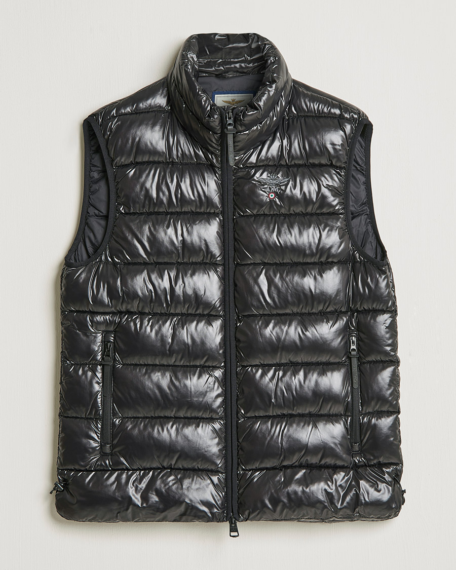 Herren | Westen | Aeronautica Militare | Padded Gilet Jet Black