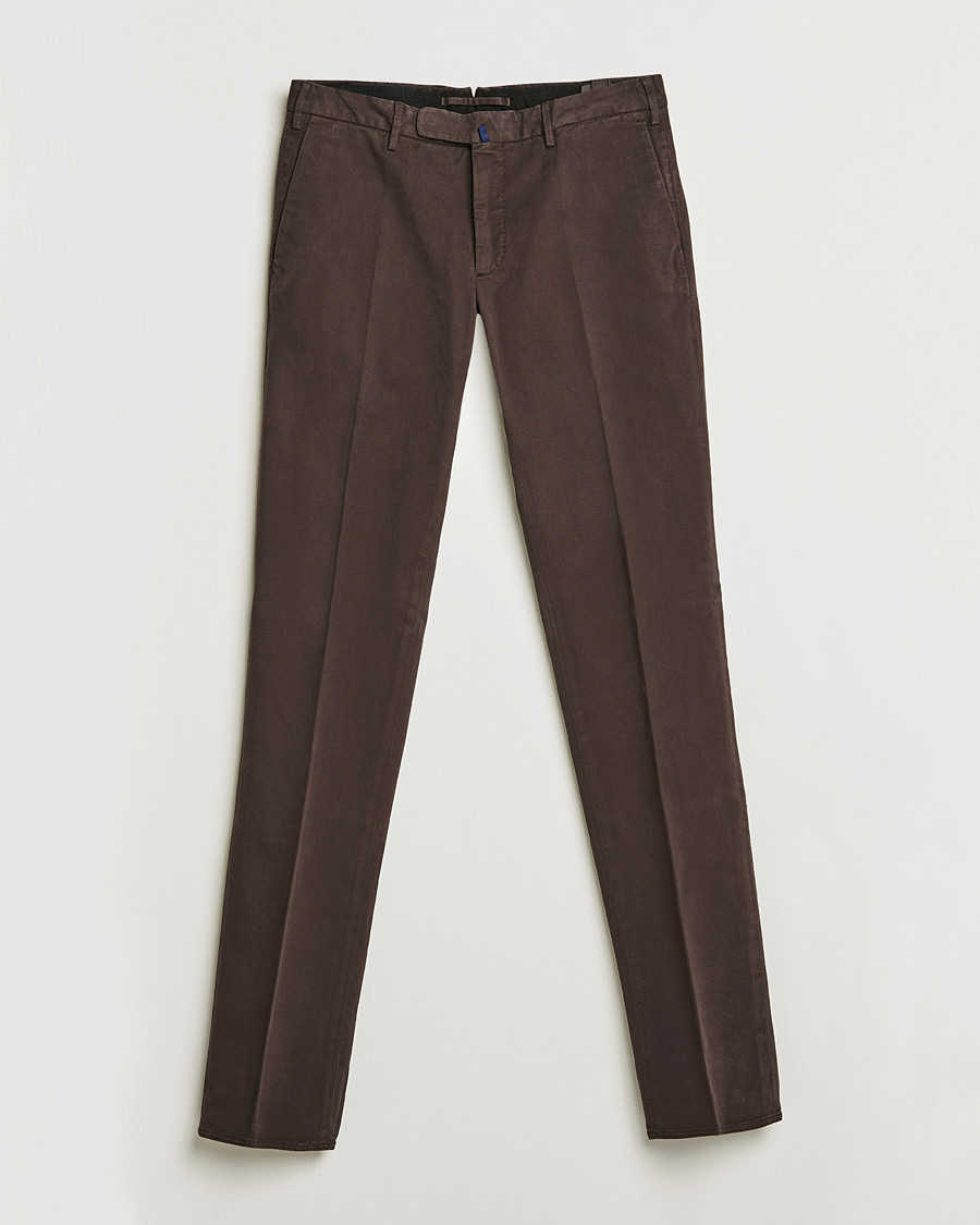 Herren | Hosen | Incotex | Slim Fit Cotton Stretch Chinos Dark Brown