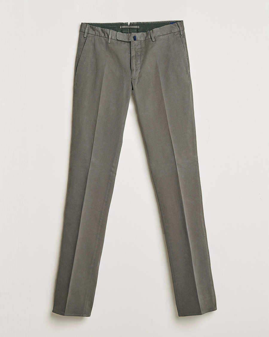 Herren | Hosen | Incotex | Slim Fit Cotton Stretch Chinos Grey