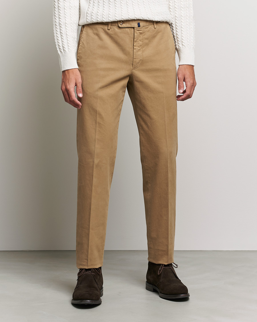 Herren | Hosen | Incotex | Regular Fit Cotton Stretch Chinos Beige