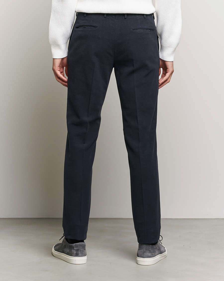 Herren | Hosen | Incotex | Slim Fit Luxury Moleskine Trousers Navy