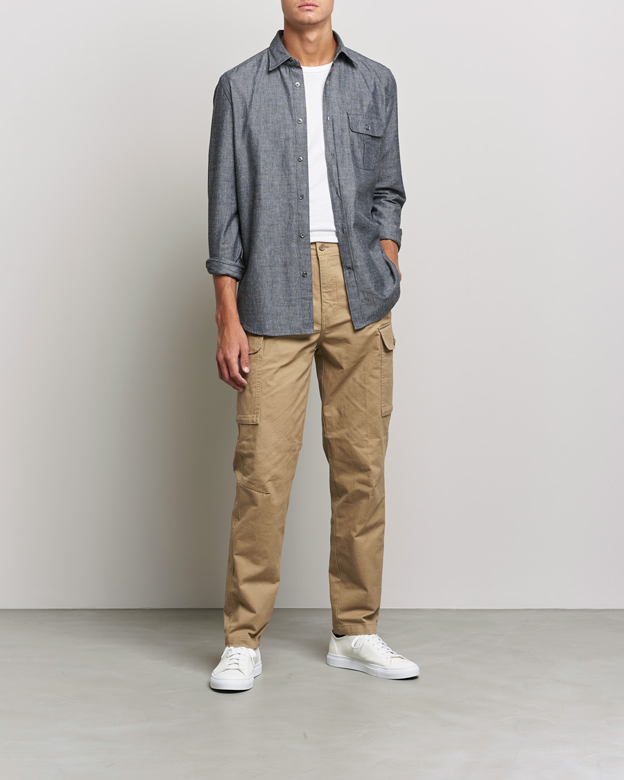 Herren | Hemden | Slowear | Chambray Work Shirt Grey