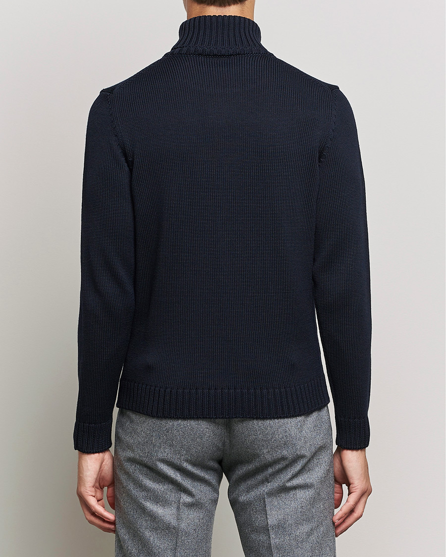 Herren | Pullover | Zanone | Virgin Merino Wool Rollneck Navy