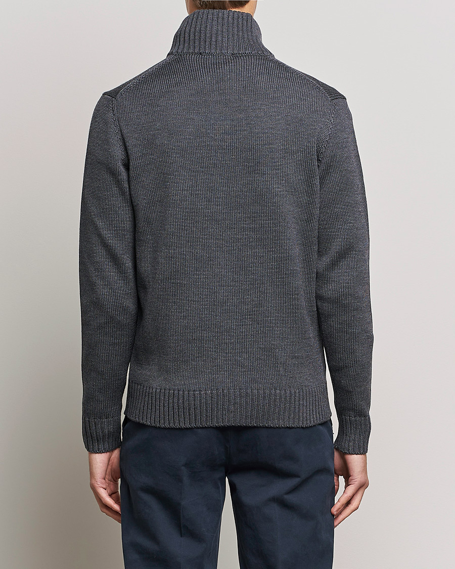 Herren | Pullover | Zanone | Virgin Merino Wool Chioto Cardigan Grey Melange
