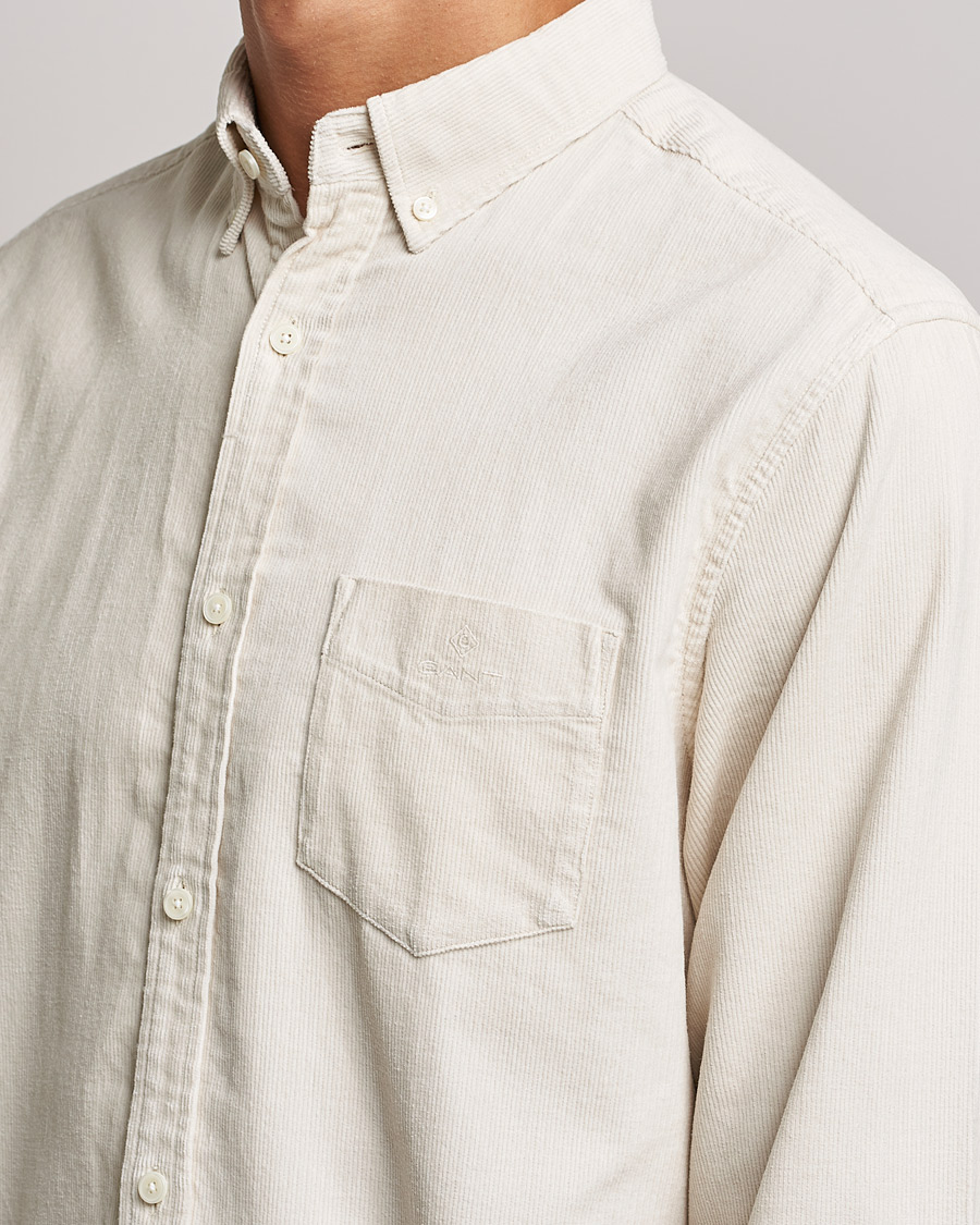 Herren | Hemden | GANT | Regular Fit Corduroy Shirt Putty