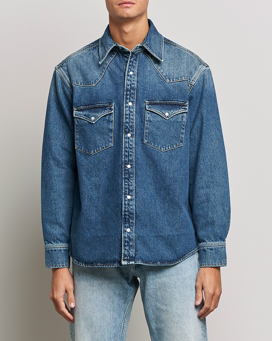 Herren | Hemden | GANT | Western Denim Shirt Vintageg Blue