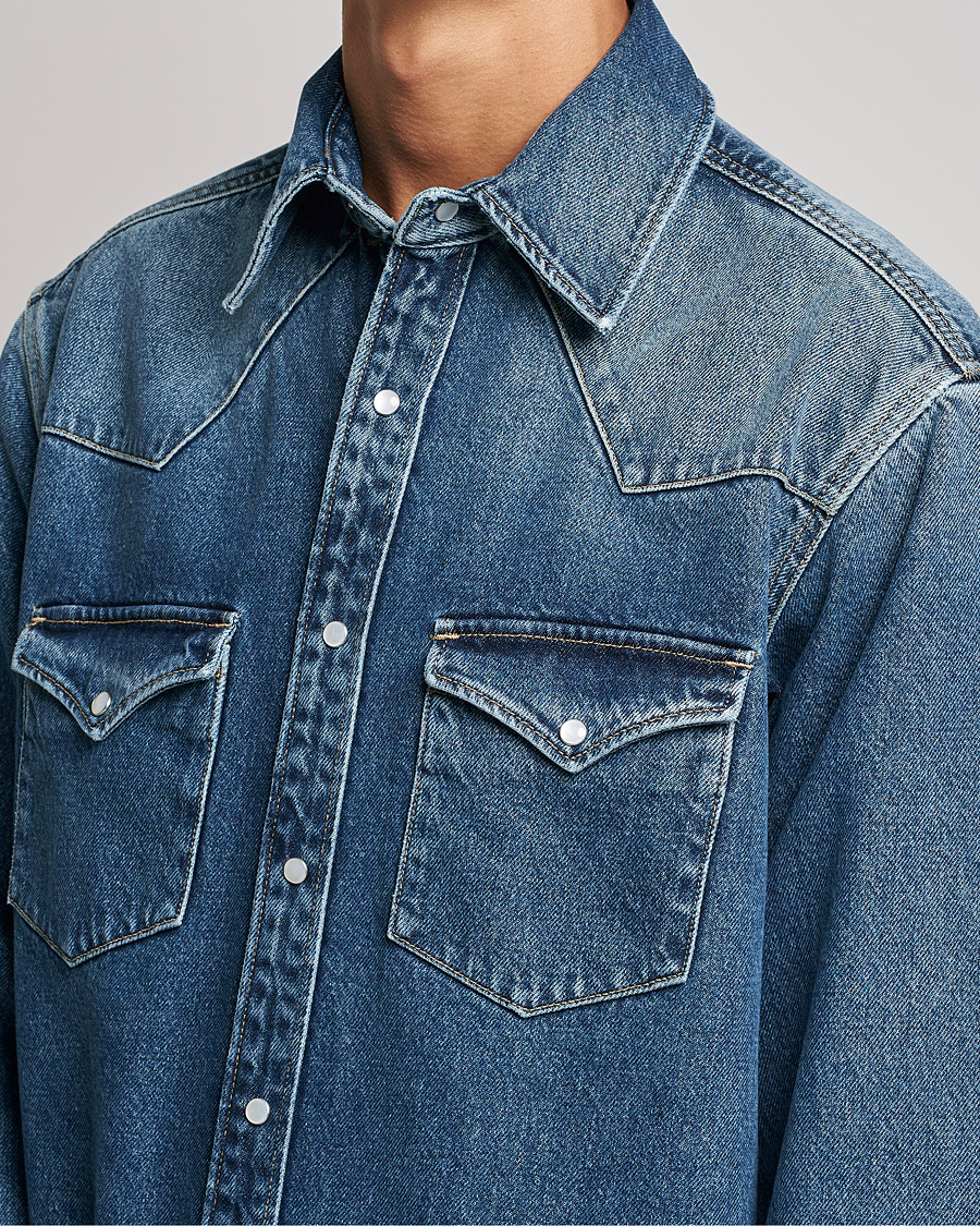 Herren | Hemden | GANT | Western Denim Shirt Vintageg Blue