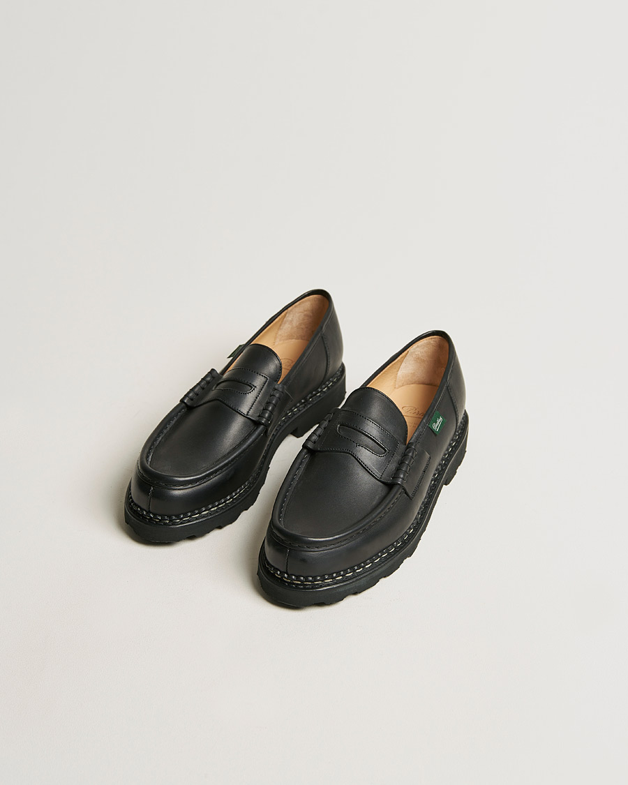 Herren | Handgefertigte Schuhe - Schuhspanner inklusive | Paraboot | Reims Loafer Black