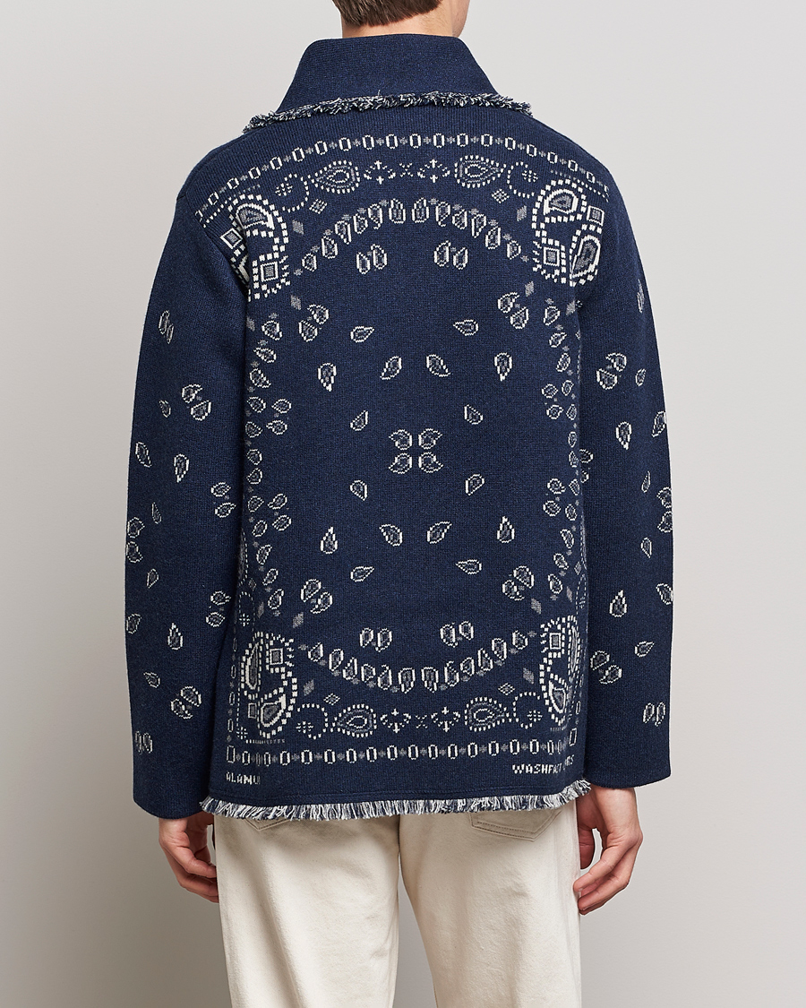 Herren | Pullover | Alanui | Icon Cashmere Jacquard Cardigan Navy