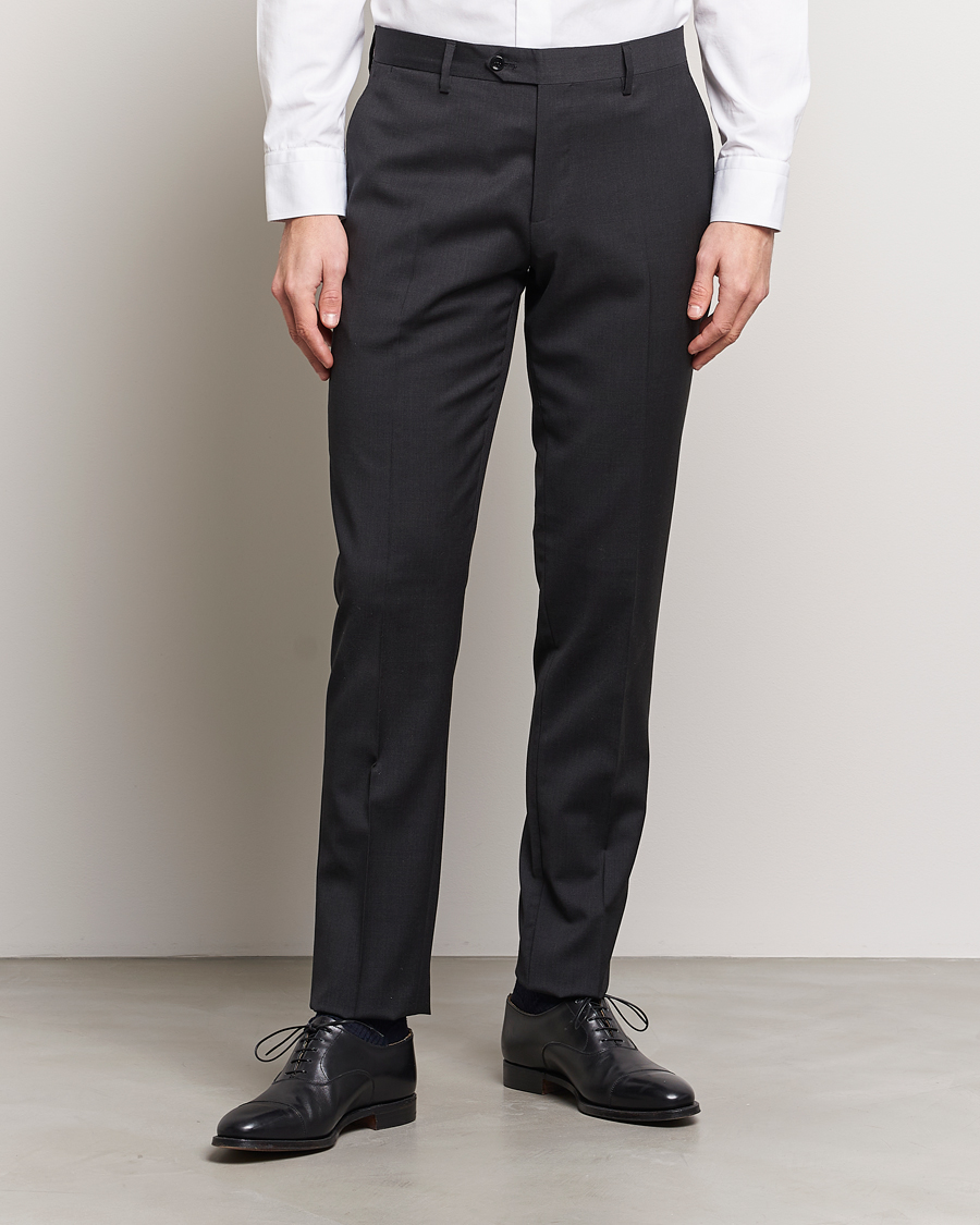 Herren | Dresscode Hochzeit | Lardini | Wool Trousers Grey