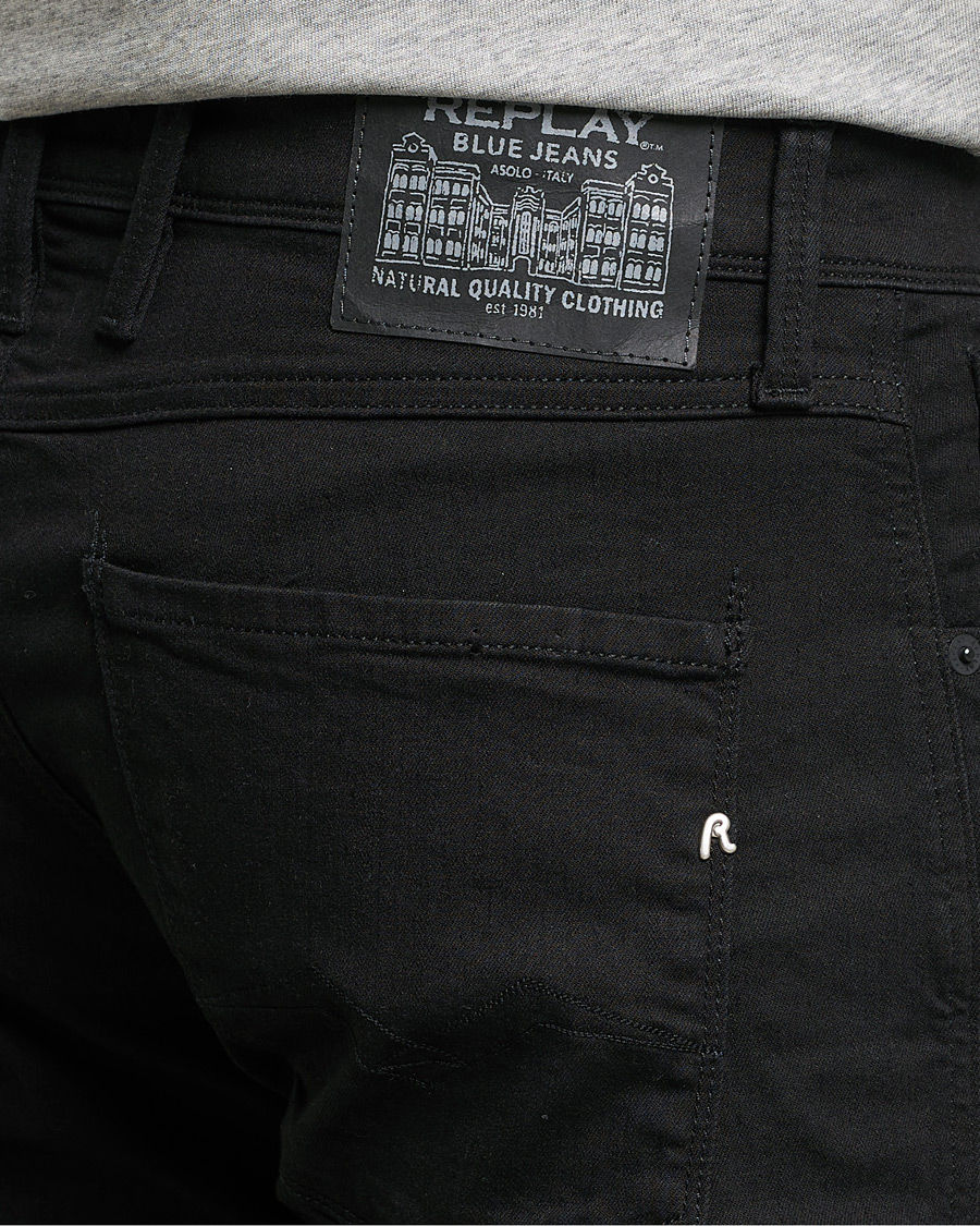 Herren | Jeans | Replay | Anbass Powerstretch Jeans Black