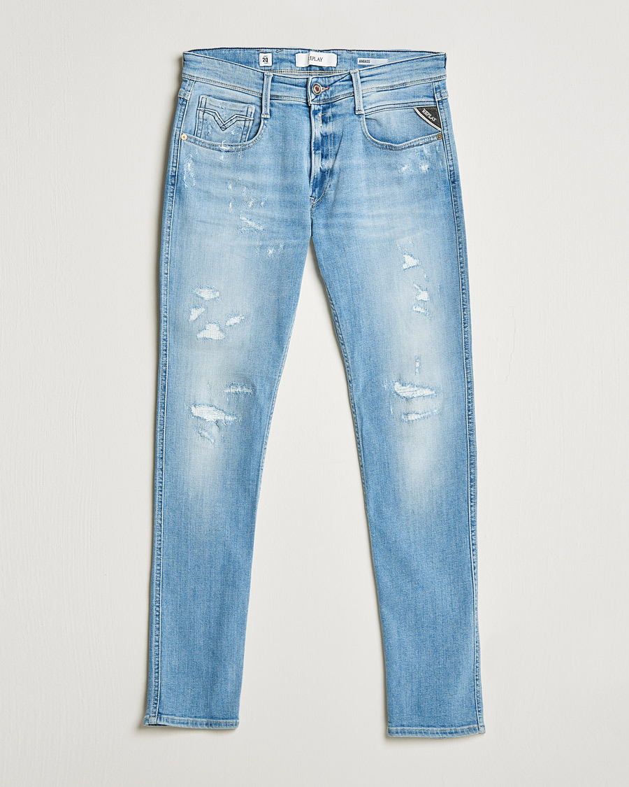 Herren | Jeans | Replay | Anbass 20 Years Wash Jeans Light Blue