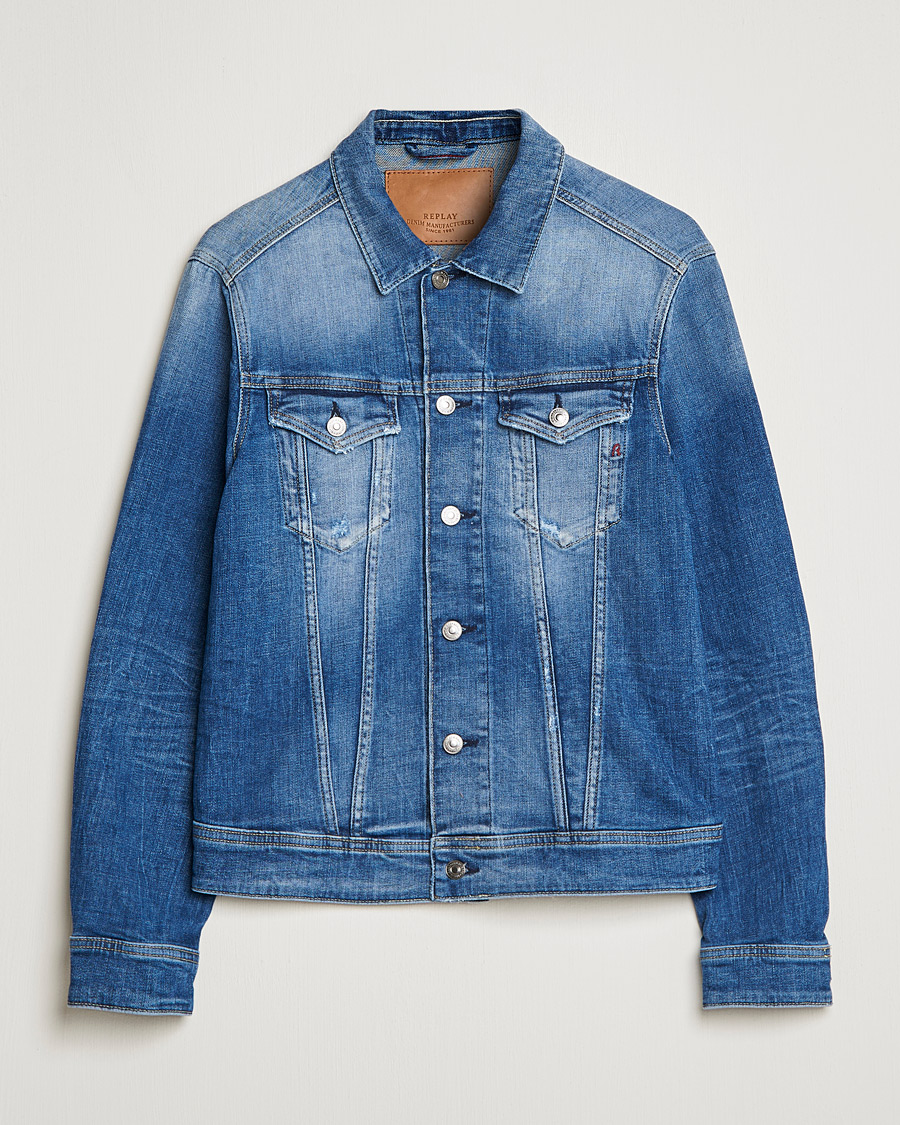 Herren | Jacken | Replay | 5 Years Aged Denim Jacket Light Blue