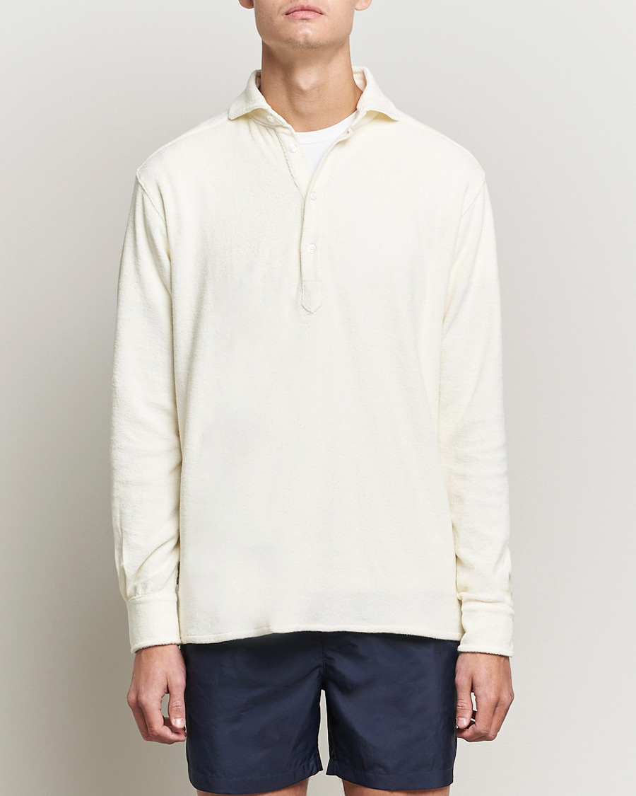 Herren | Hemden | The Resort Co | Terry Popover Shirt White