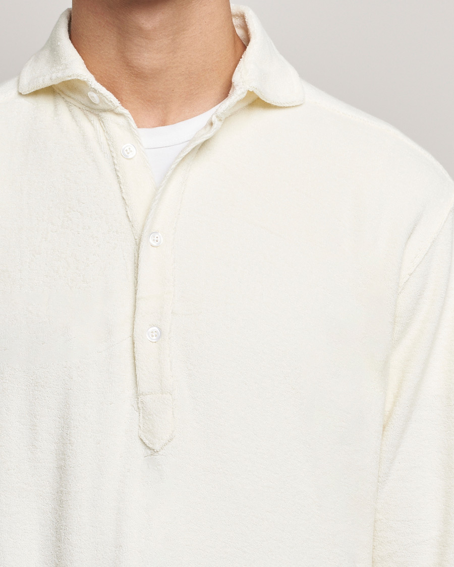 Herren | Hemden | The Resort Co | Terry Popover Shirt White