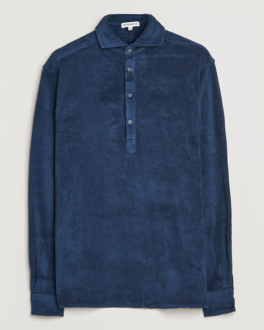 Herren | Hemden | The Resort Co | Terry Popover Shirt Navy