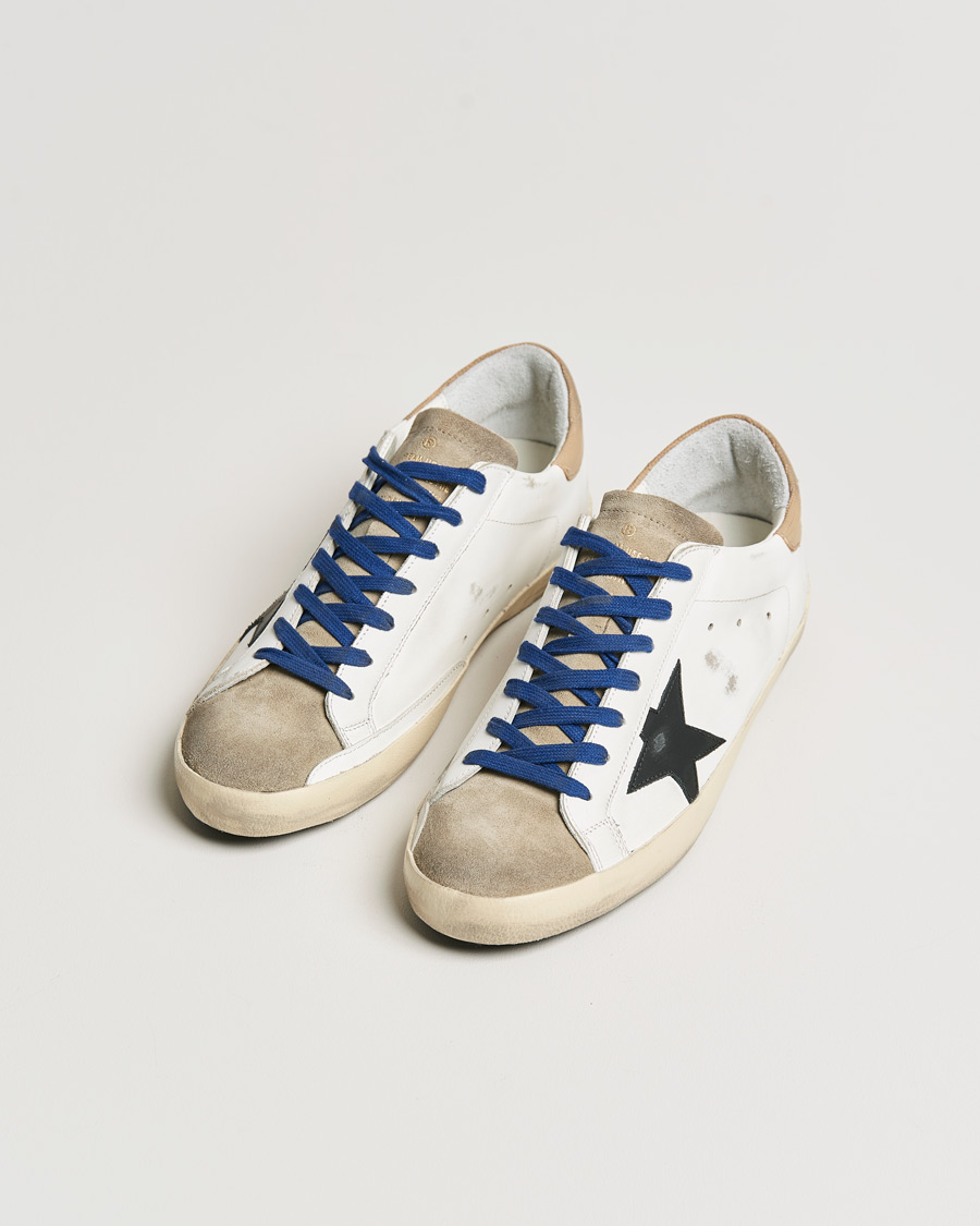 Herren | Golden Goose Deluxe Brand Super-Star Sneakers White/Black | Golden Goose | Deluxe Brand Super-Star Sneakers White/Black
