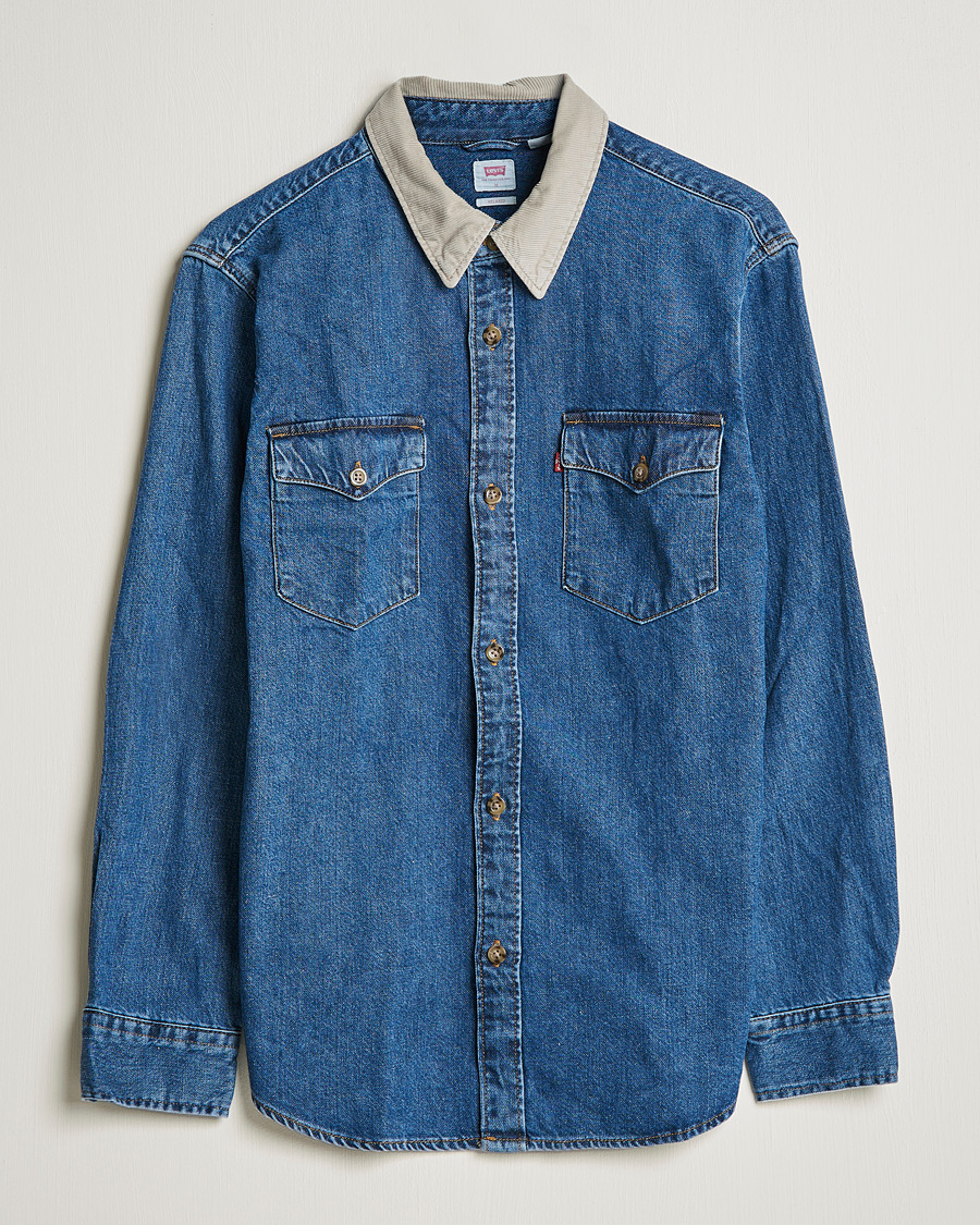 Herren | Hemden | Levi's | Relaxed Fit Western Shirt Blue Stone Wash