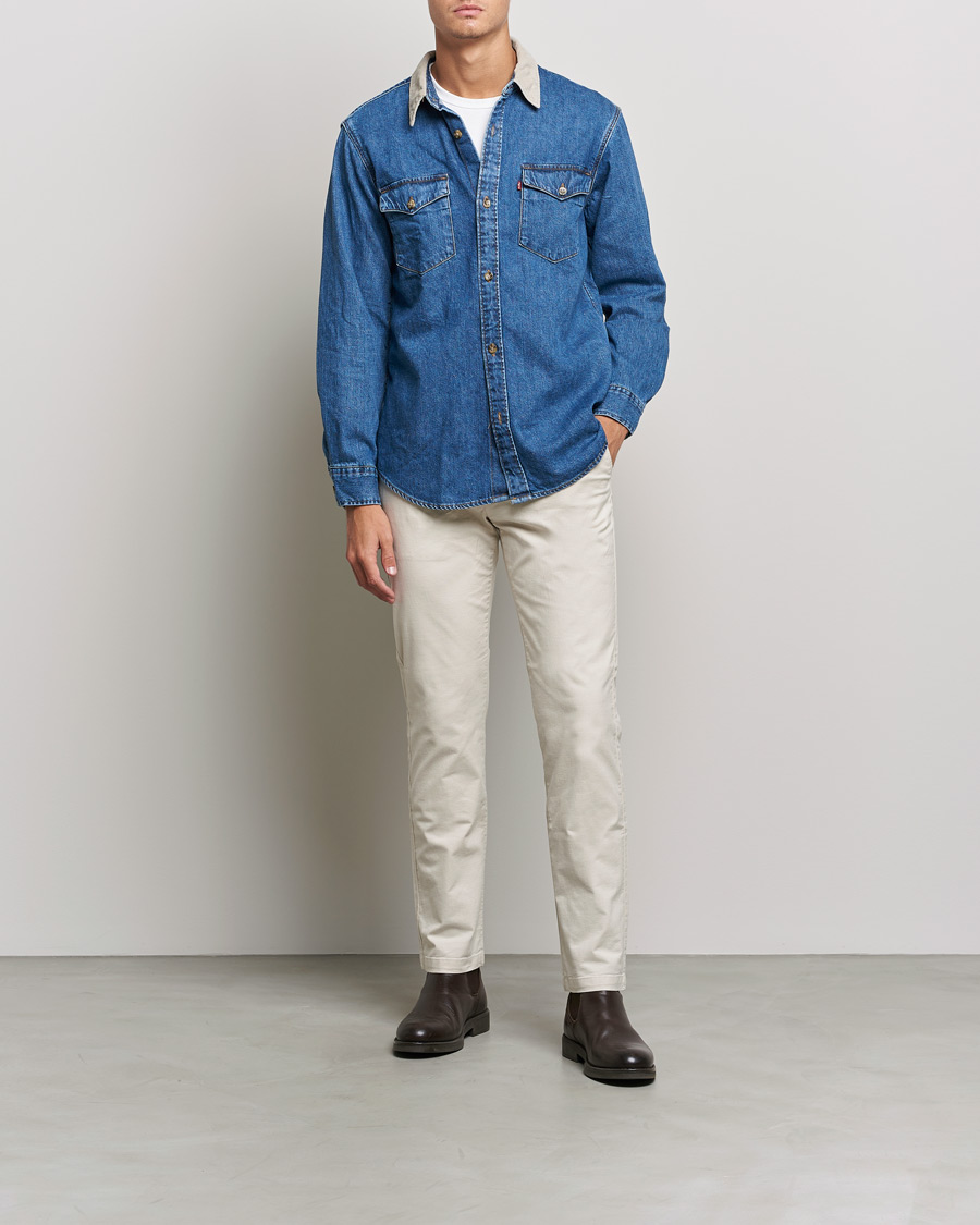 Herren | Hemden | Levi's | Relaxed Fit Western Shirt Blue Stone Wash