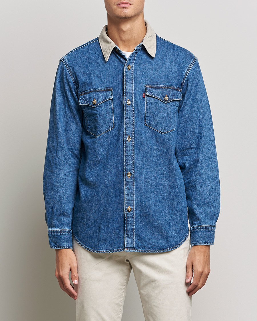 Herren | Hemden | Levi's | Relaxed Fit Western Shirt Blue Stone Wash