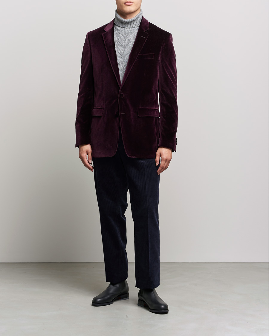 Herren | Sakkos | Etro | Velvet Blazer Burgundy