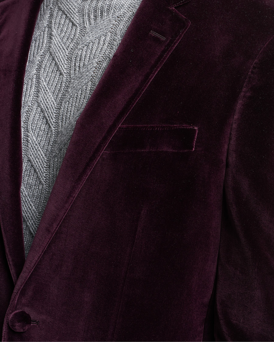 Herren | Sakkos | Etro | Velvet Blazer Burgundy