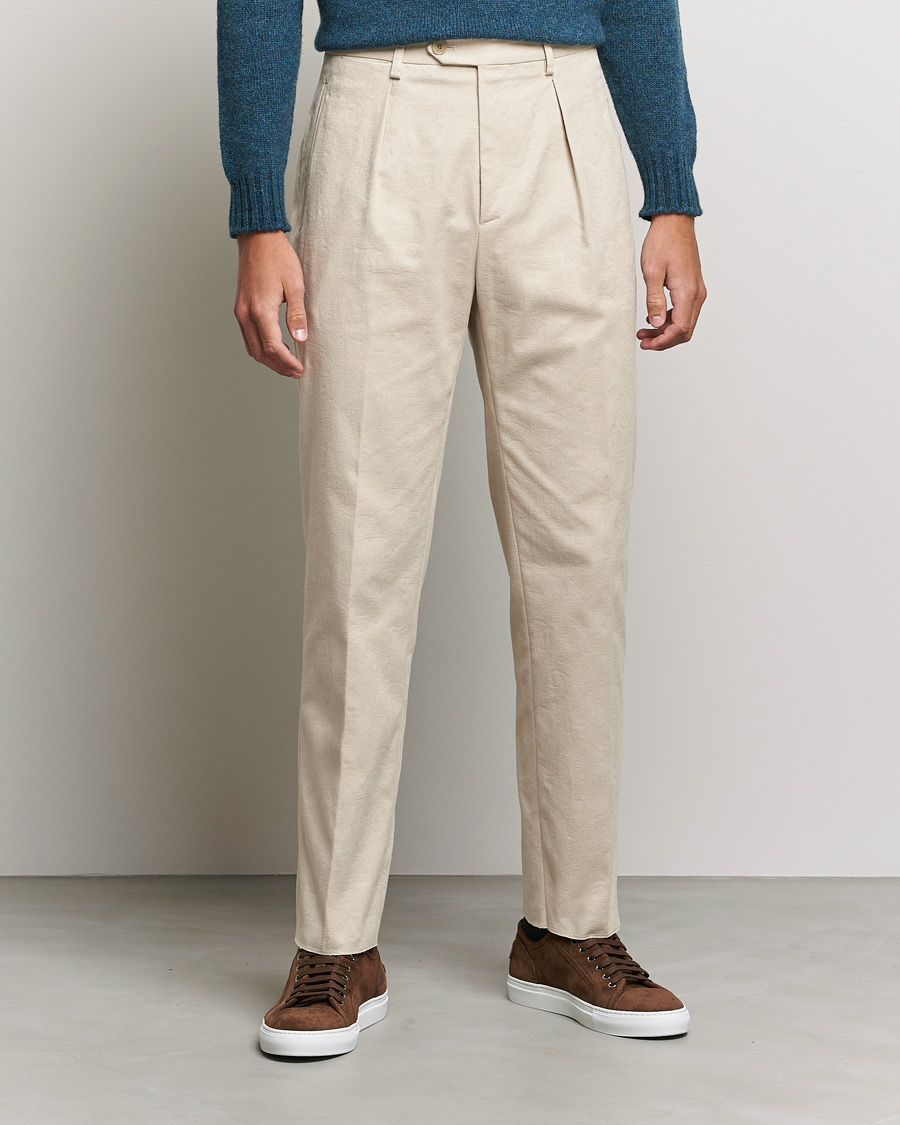Herren | Hosen | Etro | Pleated Trousers Beige