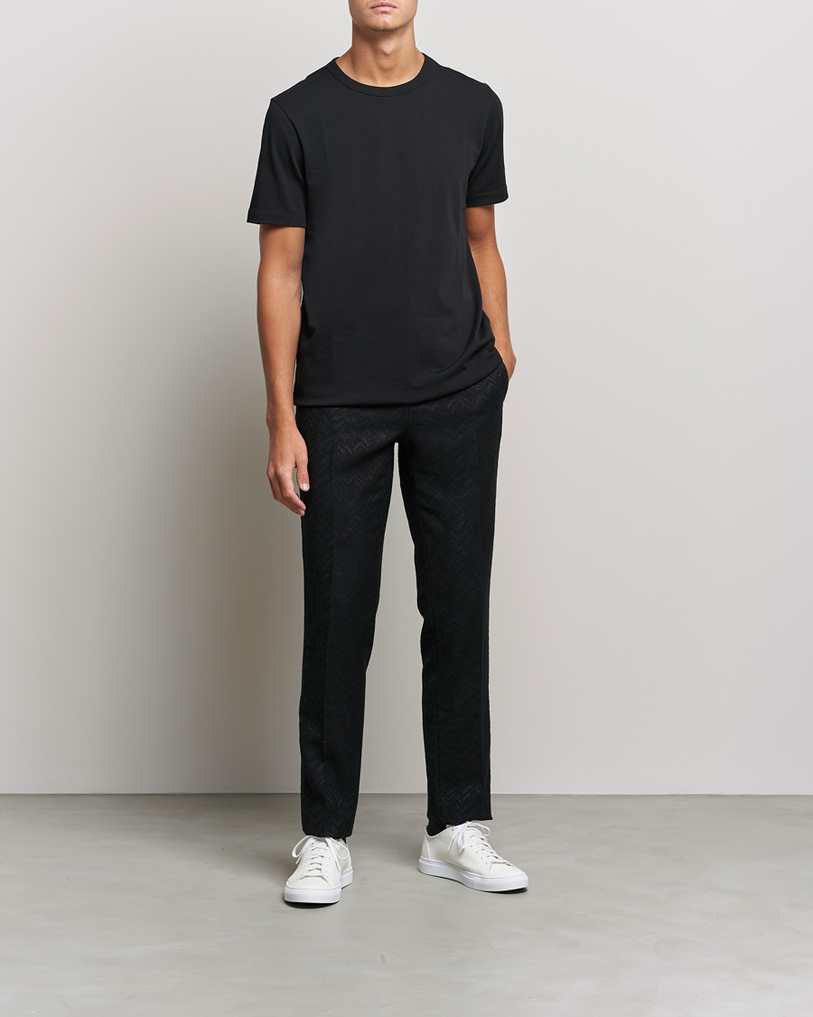 Herren | Hosen | Etro | Flat Front Evening Trousers Black