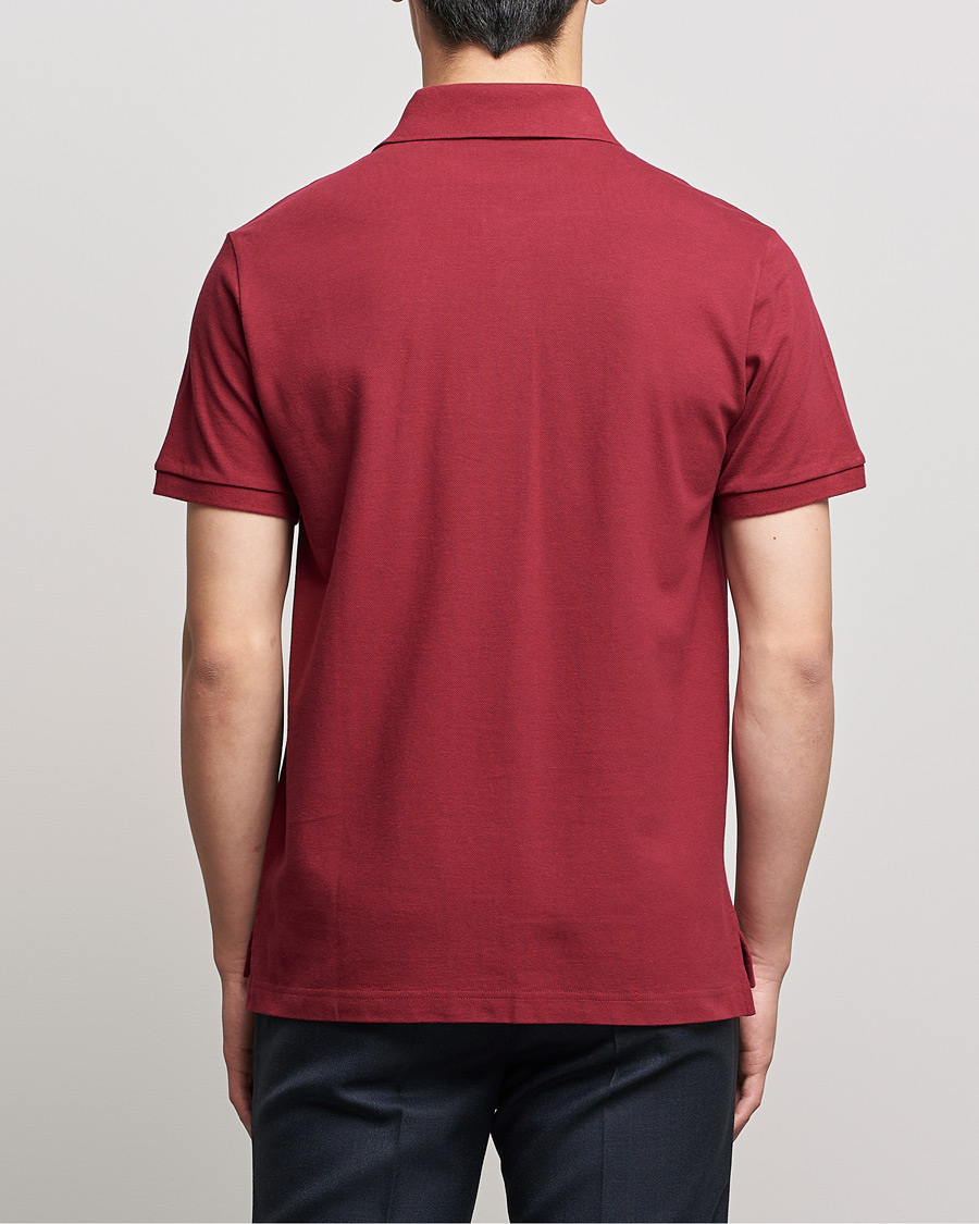 Herren | Poloshirts | Etro | Short Sleeve Contrast Paisley Polo Burgundy