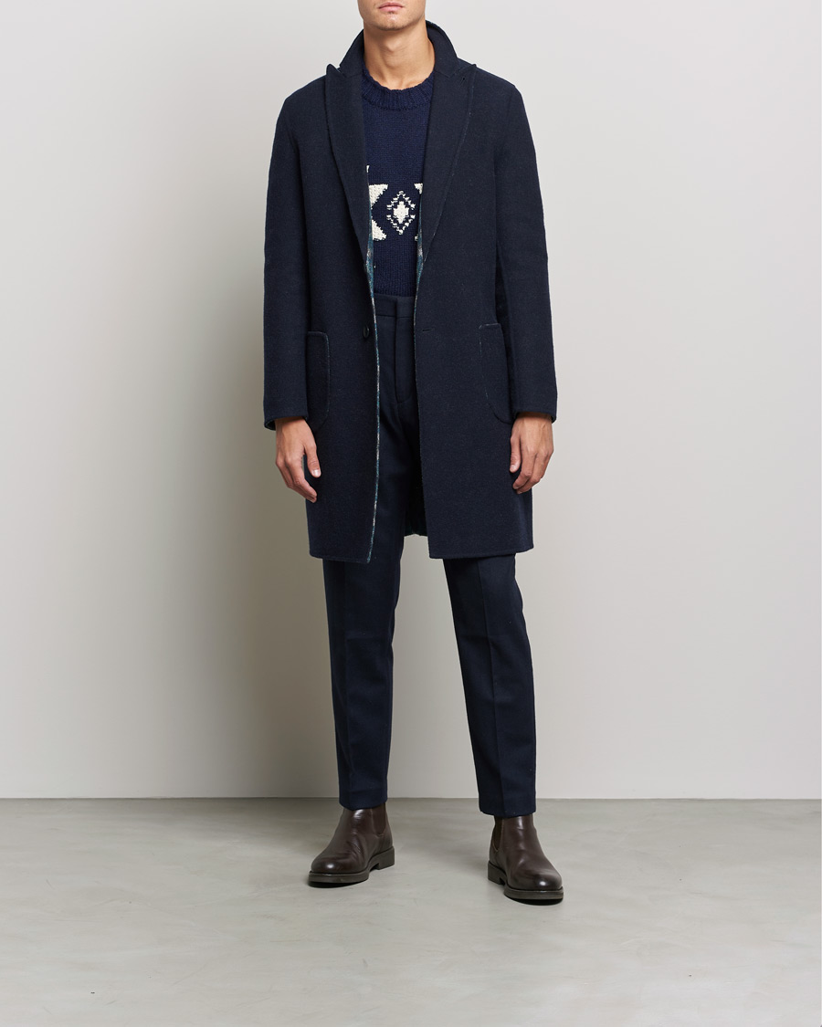 Herren | Jacken | Etro | Deconstructed Reversible Coat Navy