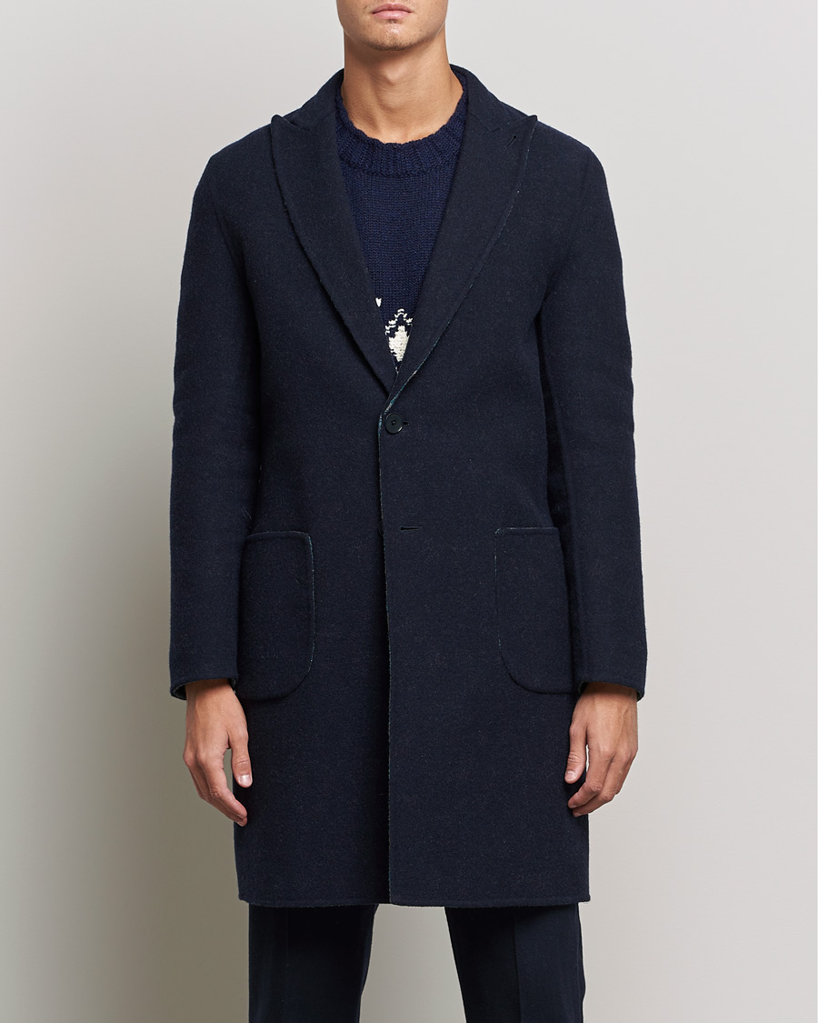 Herren | Jacken | Etro | Deconstructed Reversible Coat Navy