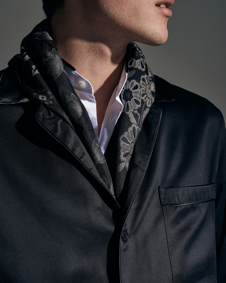 Herren | Etro Floral Jacquard Scarf Black | Etro | Floral Jacquard Scarf Black