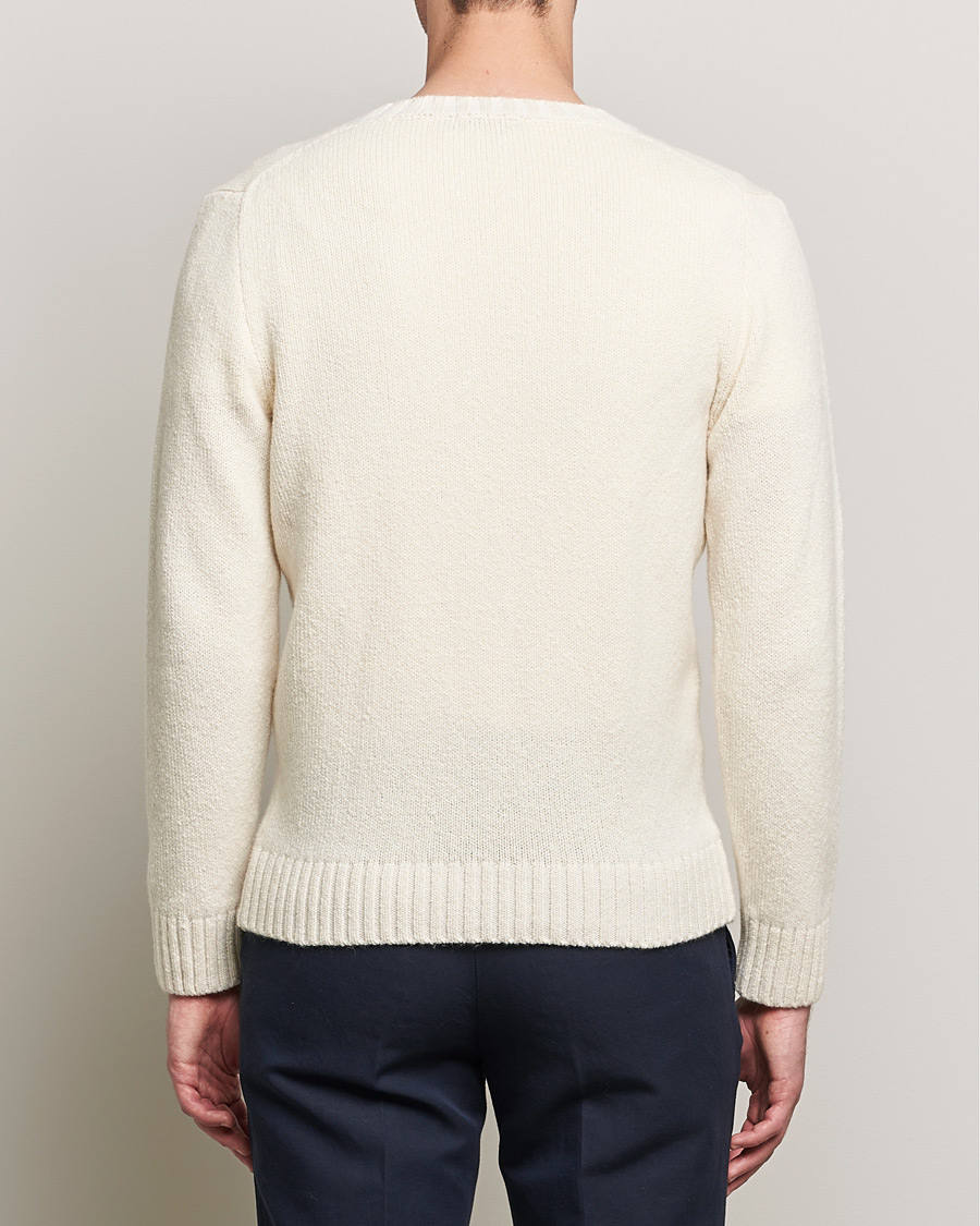 Herren | Pullover | Inis Meáin | Wool/Cashmere Crew Neck White