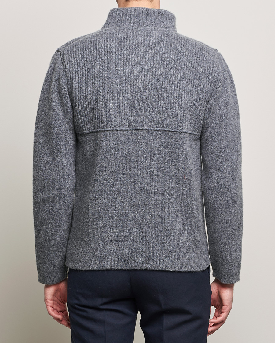 Herren | Pullover | Inis Meáin | Heavy Wool Cardigan Grey