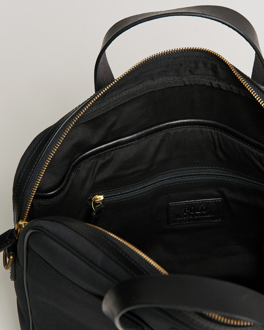 Herren | Polo Ralph Lauren Canvas Briefcase Black | Polo Ralph Lauren | Canvas Briefcase Black