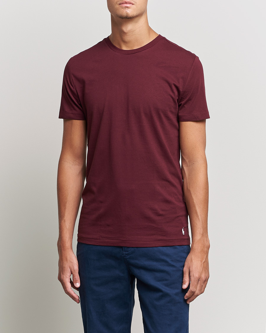 Herren | T-Shirts | Polo Ralph Lauren | 3-Pack Crew Neck Tee Navy/College Green/Red